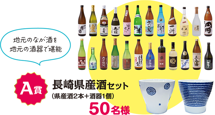 A賞：長崎県産酒セット